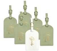 TeamBride Bridesmaid Proposal Gifts, Sage Green, Bridesmaid Luggage Tags