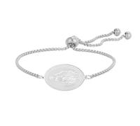 TEAMER Beautiful Virgin Mary Bracelet Religious Rosary Pendant Prayer Bracelet Faith Protection Jewelry For Women Men (Silver)