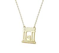 TEAMER Beit HaMikdash Necklace Holy Temple Jerusalem Jewelry, Adjustable, Stainless Steel, No Gemstone