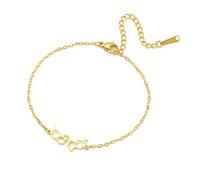 TEAMER Dopamine and Serotonin Molecule Bracelet Happiness and Love jewelry For Scientist Chemist Teacher (Gold)