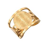 TEAMER Hekate Wheel Ring Stainless Steel Adjustable Hecate's Wheel Ring Wicca Wheel of Hekate Goddess Amulet Jewelry For Women, One Size, Stainless Steel, No Gemstone