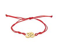 TEAMER Religious Indian Buddhism Yoga OM Bracelet Stainless Steel Meditation Spiritual Harmony Wax Rope Bracelet OM Yoga Double Chain Bracelet Aum Om Ohm Sanskrit Symbol Jewelry For Women Girls