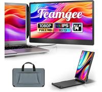 Teamgee S1 Dual Laptop Screen Extender - 14” FHD IPS Portable Monitor for 13-17” Laptops, USB-C/HDMI Plug & Play, Compatible with Windows, macOS & Android, Perfect for Hybrid Work & Travel