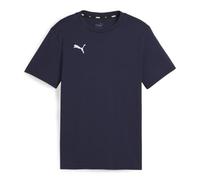 PUMA Unisex Teamgoal Casuals Jr Tee, Puma Navy-puma White, 128 EU
