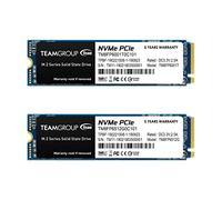 TEAMGROUP 2 x MP33 512GB 3D NAND TLC NVMe 1.3 PCIe Gen3x4 M.2 2280 Internal Solid State Drive (Read/Write 1700/1400MB/s) Compatible with TM8FP6512G0C1P1 Laptop and Desktop PC