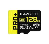TEAMGROUP A2 Pro Plus Card 128GB Micro SDXC UHS-I U3 A2 V30, Read/Write up to 160/110 MB/s for Nintendo-Switch, Gaming Devices, Tablets, Smartphones, 4K Shooting, with Adapter TPPMSDX128GIA2V3003