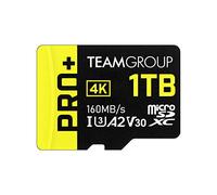 TEAMGROUP A2 Pro Plus Card 1TB Micro SDXC UHS-I U3 A2 V30, R/W up to 160/110 MB/s for Nintendo-Switch, Steam Deck, Gaming Devices, Tablets, Smartphones, 4K Shooting, with Adapter TPPMSDX1TIA2V3003