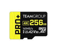 TEAMGROUP A2 Pro Plus Card 256GB Micro SDXC UHS-I U3 A2 V30, Read/Write up to 160/110 MB/s for Nintendo-Switch, Steam Deck, Tablets, Smartphones with Adapter TPPMSDX256GIA2V3003