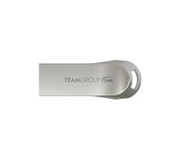 TEAMGROUP Metalwork Artistry C222 128GB USB 3.2 Gen 1 (3.1/3.0) Silver Metal Read 140MB/s Flash Thumb Drive, External Data Storage Memory Stick Compatible with Computer/Laptop TC2223128GS01