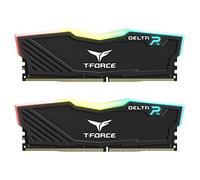 TEAMGROUP RAM D4 3200 32GB C16 DELTA RGB BLACK DIMM, 1.35V, DDR4, Desktop, Black