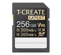 TEAMGROUP T-Create Expert 256GB SD Card UHS-II SDXC U3 V90 Read Speed up to 300MB/s, Supports 8K and 4K Videography Compatible with Canon Sony Nikon Panasonic Olympus Digital Camera TTCSDX256GIIV9001