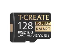 TEAMGROUP T-Create Smart A2 128GB Micro SDXC U3 V30 4K R/W Speed up to 160/150 MB/s High Speed Flash Memory Card for Creators, Compatible with GoPro, Insta360 TTCS128GIA2V3003