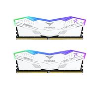 TEAMGROUP T-Force Delta Alpha RGB DDR5 Ram 64GB Kit (2x32GB) 6000MHz (PC5-48000) CL38 Intel XMP 3.0 & AMD Expo Compatible Desktop Memory Module Ram White FF8D564G6000HC38JDC01