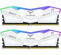 TEAMGROUP T-FORCE DELTA RGB 32 GB 8000 MHz DDR5 Memory Kit - 16 GB x 2, White