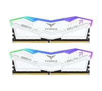 TEAMGROUP T-Force Delta RGB DDR5 Ram 32GB (2x16GB) 6000MHz PC5-48000 CL38 Intel XMP 3.0 & AMD Expo Compatible Desktop Memory Module Ram White FF4D532G6000HC38JDC01