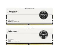 TEAMGROUP T-Force XTREEM DDR5 Ram 32GB (2x16GB) 8000MHz PC5-64000 CL38 A-DIE Desktop Memory Module Ram for 600 700 Series Chipset XMP 3.0 Ready White FFWD532G8000HC38DDC01
