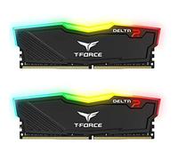 TEAMGROUP Team T-Force Delta RGB DDR4 Gaming Memory, 2 x 8 GB, 3200 Mhz, 288 Pin DIMM, Black