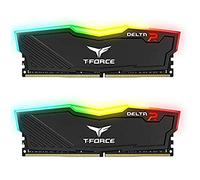 TEAMGROUP Team T-Force Delta RGB DDR4 Gaming Memory, 2 x 8 GB, 3200 Mhz, 288 Pin DIMM, Black