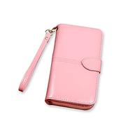 TEAMOT Leather Women Long Oil Wax Wallet Big Capacity Hasp Purse Ladies Long Wristlet Clutch Coin Card Holders,4