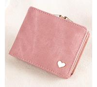TEAMOT Women Small Clutch Wallet MultiFunction Change Purses Heart Decoration Big Capacity Wallets Cute Card Holder Money Bag,Pink