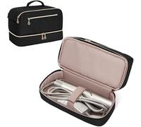 Teamoy Double Layers Travel Case Compatible with Dyson Hair Dryer, Black