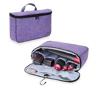 Teamoy Dyson Styler Carrying Case with Top Pocket and Hanging Hook, Purple
