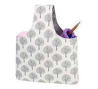 Teamoy Knitting Tote Bag, Travel Project Wrist Bag for knitting Needles(up to 14 Inches), Yarn and Crochet Supplies, Multipurpose, Perfect Size for Knitting on The Go (Large, Tree)