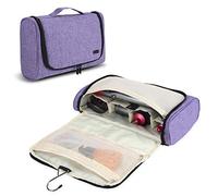 Teamoy Travel Carrying Case Compatible with Dyson Airwrap Styler, Portable Organiser with Hanging Hook for Dyson Hair Dryer Styler and Attachments, Purple
