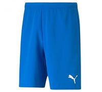 Puma Mens teamRISE Training Shorts Electric Blue Lemonade/Puma White S