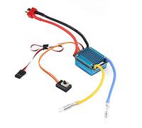 TeamSky Brushed ESC 160A, 3S 160a Waterproof Brushed ESC with 5V 1a BEC T Plug for 1/12 (or Lager) RC Car