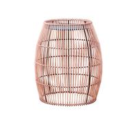 Teamson Home Teamson Bamboo Outdoor Side Table With Iron Frame, Round Boho Accent Table
