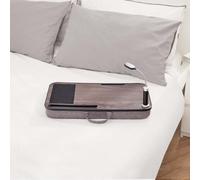 Teamson Home 2 In 1 Portable Lap Desk Tray & Carrier For Laptop With Cushion, Detachable Led Light & Mouse Pad - Brown