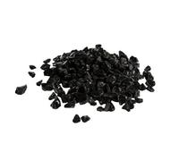 Teamson Home 4Kg Tempered Fire Glass, Lava Rocks For Outdoor Fire Pit, Garden Accessories - Black