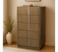 Teamson Home 5-Drawer Chest Of Drawers With Push-Open Design, Tan