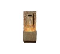 Teamson Home Outdoor 32" Waterfall Fountain Yard Décor, Brown, Brown