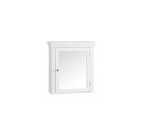 Teamson Home Stratford Wooden Mirrored Bathroom Medicine Cabinet - White