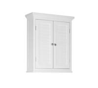 Teamson Home Wooden Bathroom Wall Cabinet 2 Doors White ELG-583 - White