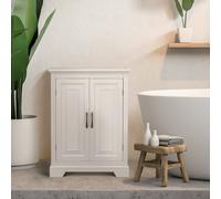 Teamson Home Freestanding Bathroom Storage Cabinet with Adjustable Shelves in White Teamson Home White