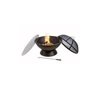 Teamson Home Garden Large Wood Burning Fire Pit - Brown