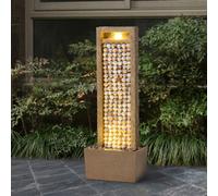 Teamson Home Outdoor 36'' Sea Shellswater Fountain Brown, Brown