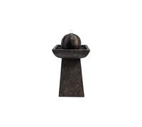 Teamson Home Peaktop Outdoor Garden Patio Charcoal LED Water Fountain Feature VFD8410-UK