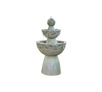 Teamson Home Garden Water Feature, Large Contemporary Water Fountain in Grey Teamson Home Grey