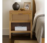 Teamson Home Hatteras Bedside Table With Drawer And Open Shelf, Natural