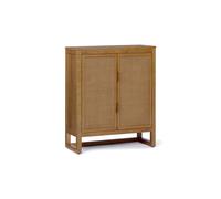 Teamson Home Hatteras Sideboard Accent Cabinet 2 Rattan Doors, Natural Teamson Home Natural