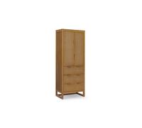 Teamson Home Hatteras Wooden Linen Cabinet Rattan Doors 165cm Tall, Natural Teamson Home Natural