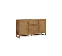 Teamson Home Hatteras Wooden Sideboard 3 Drawers 2 Doors, Natural