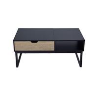 Teamson Home - Lift Top Coffee Table with Storage & Metal Legs in Brown Teamson Home Brown