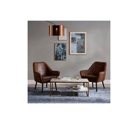 Teamson Home Marmo Modern Wooden Marble Effect Coffee Table Living