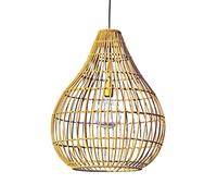 Teamson Home Outdoor Garden Decor Hanging Solar Light Pendant Lantern - Brown
