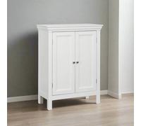 Teamson Home Wooden Bathroom Floor Cabinet White Stratford ELG-676 - White